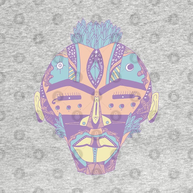 Retro Blend African Mask 4 by kenallouis